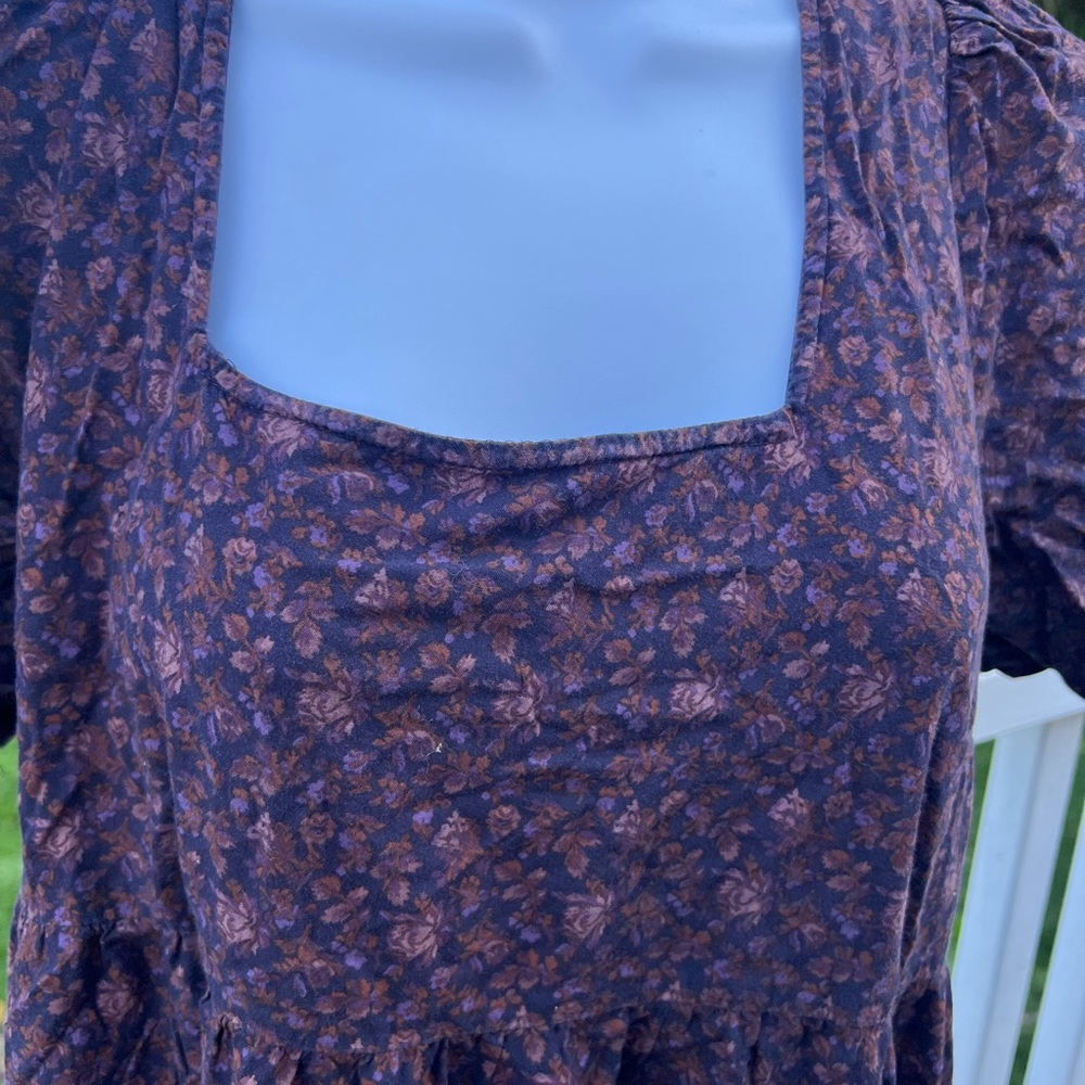 Madewell Purple Floral Maxi Dress - Picture 3 of 9